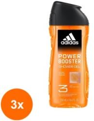 Adidas Set 3 x Gel de Dus Adidas, Power Booster, Barbati, 250 ml