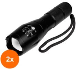 Well Set 2 x Lanterna LED Reincarcabila Space, 10 W, 600 lm, Well (TIV-2xTORCH-SPACE-WL)