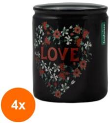 Bolsius Set 4 x Lumanare Parfumata 82 / 68, Love, 25 Ore (GIL-4xLCA-LPP-SUM-838LOV)