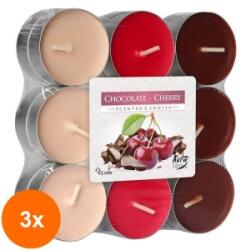 LCA Set 3 x 18 Lumanare Pastila, Ciocolata si Cirese (GIL-3xLCA-P18-104)