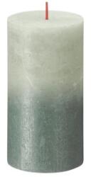 Bolsius Lumanare Stalp Bolsius, Verde / Albastru, 130 x 68 mm (LCA-STR-130/68-169-SUN-FGR+OBU)