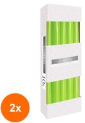 BISPOL Set 2 x 10 Lumanari Conice Bispol Verde Mar (GIL-2xLCA-S30-064-A10)
