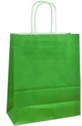 Bisbags Pungi Hartie cu Manere Rasucite, Biodegradabile, Verde Deschis, 20 x 9 x 25 cm, 100 Bucati (BBG-PK518)