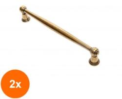 Ideal Feroluc Set 2 x Maner Model Alfa, 160 mm, Finisaj Antic Auriu (EDI-2xIFR-85970)
