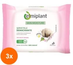 Elmiplant Set 3 x Servetele Demachiante Elmiplant, pentru Ten Uscat/Sensibil, 25 Bucati