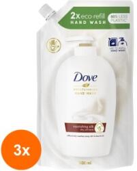 Dove Set 3 x Rezerva Sapun Lichid Dove Fine Silk, 500 ml