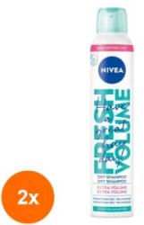 Nivea Set 2 x Sampon Uscat Spray Nivea Fresh Volume, 200 ml