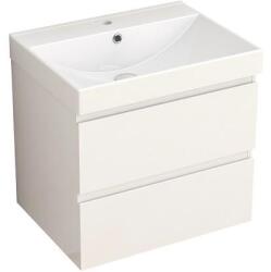 Inter Ceramic Конзолен PVC шкаф AKADIA-60 6038-60W С УМИВ. 5953W-2NEW, Inter Ceramic, 57.5x60x46см (6038-60W+УМИВ. 5953W-2NEW)