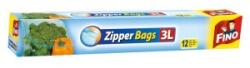 Fino Pungi Alimentare Fino cu Inchidere Etansa Zipper, 3 l, 47 x 31 cm, 12 Bucati (SAFINO00015)