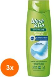 Wash&Go Set 3 x Sampon Wash&Go Anti-matreata, 360 ml