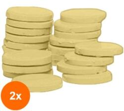 Vetro Design Set 2 x Ceara de Epilat Traditionala, Discuri Galbene, 1 kg (TEV-2xVTR-1520-GLB)