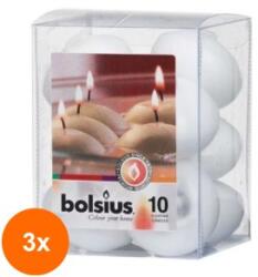 LCA Set 3 x 10 Lumanari Plutitoare Albe (GIL-3xLCA-LP-10-A)