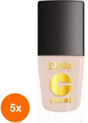 Delia Cosmetics Set 5 x Oja Coral 508 Nude To Me 11 ml (ROC-5xDEMOJ00219)