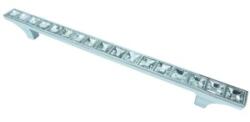 Ideal Feroluc Maner cu Insertii Cristal Model Kubera, 160 mm, Finisaj Crom Lucios/Transparent (IFR-18522)