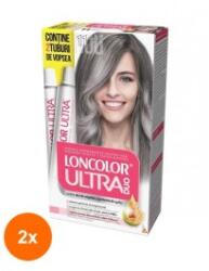 LONCOLOR Set 2 x Vopsea de Par Permanenta Loncolor Ultra Max, 11 Gri Reflex, 200 ml