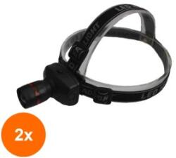 Well Set 2 x Lanterna Frontala cu Led, 1W, 60lm, Well (TIV-2xTORCH-SCOPE-WL)