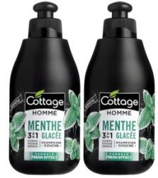 Cottage Set 2 x Gel de Dus si Sampon de Par Cottage Menthe Glacee, Barbati, 250 ml