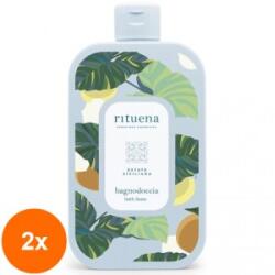 Rituena Set 2 x Gel de Dus, Iasomie, Citrice, Estate Siciliana, Rituena
