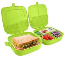 Vilde Caserola Compartimentata pentru Pranz 2 x 700 ml, Verde (MRK-259324)