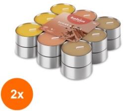 Bolsius Set 2 x 18 Lumanari Pastila Bolsius, Scortisoara, Timp Ardere 3.5 Ore, Multicolore (GIL-2xLCA-PBA18N-87-SCR)