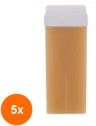 Ro.ial Set 5 x Ceara Epilatoare, Aplicator Lat, Beta-caroten, Roial, 100 ml (ROC-5xPRPEP00083)