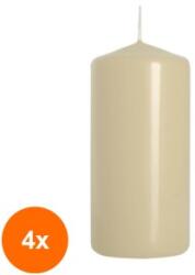 LCA Set 4 x Lumanare Stalp Crem, 20 Ore (GIL-4xLCA-SW50/100-011)
