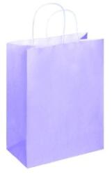 Bisbags Pungi din Hartie cu Manere, Lila, Interior Alb, 32 x 12 x 41 cm, 100 Bucati (BBG-PK541)