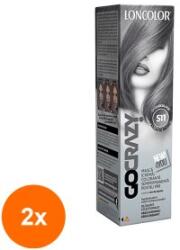 LONCOLOR Set 2 x Crema Par Coloranta Semi-Permanenta Loncolor GoCrazy S11 GoDarksilver, 100 ml