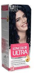 LONCOLOR Vopsea de Par Permanenta Loncolor Ultra 1.2 Negru Albastru, 100 ml