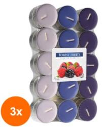 LCA Set 3 x 30 Lumanari Pastila, 4 Ore, Fructe de Padure (GIL-3xLCA-P30-13)