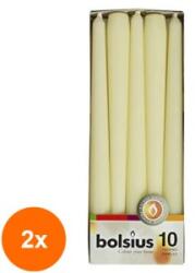 Bolsius Set 2 x 10 Lumanare Conica Bolsius Crem (GIL-2xLCA-COB-10-05-A10)