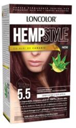 LONCOLOR Vopsea de Par Permanenta Loncolor Hempstyle cu Ulei de Canabis, 5.5 Castaniu Mahon, 100 ml