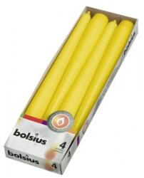 Bolsius Lumanare Conica Bolsius Galbena, 4 Bucati (LCA-COB-04-11-A4)