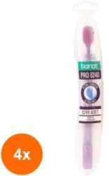 Banat Set 4 x Periuta de Dinti Banat Pro, Peri Ultra Soft, Etui Calatorie (ROC-4xBANAT00057)