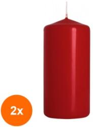 LCA Set 2 x Lumanare Stalp Burgund, 20 Ore (GIL-2xLCA-SW50/100-036)