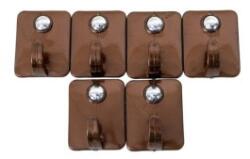 Z-tools Cuiere cu Adeziv Super Rezistent, Plastic, 6 Bucati (ZLN-269) Agatator cuier