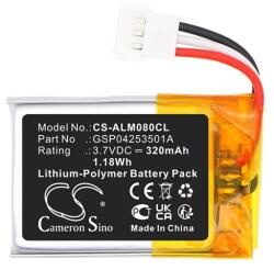 Cameron Sino li-polymer akkumulátor, 3.7v, 320mAh, kompatibilis alcatel-lucent gsp04253501a -vel (CS-ALM080CL)