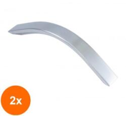 Ideal Feroluc Set 2 x Maner Model W6407, 160 mm, Finisaj Aluminiu (EDI-2xIFR-15880)