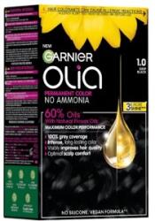Garnier Vopsea Permanenta fara Amoniac, 1.0 Negru Profund, Garnier Olia, 112 ml