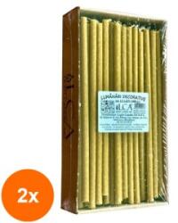 LCA Set 2 x Lumanari Menaj, Maro, Cilindrice, 1000 g (GIL-2xLCA-LCA-KT1-M)