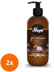 Sleepy Set 2 x Sapun Lichid Sleepy Premium, Brown Care, Natural Almond, 500 ml