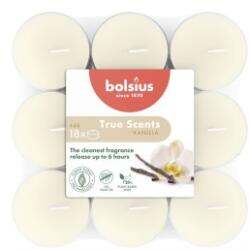 Bolsius Lumanare Pastila in Pahar Bolsius, Vanilie, 6 Ore, 18 Bucati (LCA-TRU-PT6H-75)