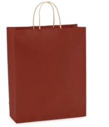 Bisbags Pungi din Hartie cu Manere, Visiniu, Interior Natur, 32 x 12 x 41 cm, 100 Bucati (BBG-PK606)