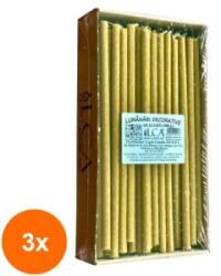 LCA Set 3 x Lumanari Menaj, Maro, Cilindrice, 1000 g (GIL-3xLCA-LCA-KT1-M)