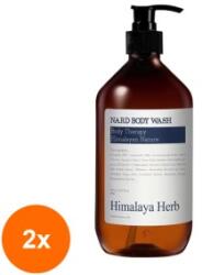 Nard Set 2 x Gel de Dus Reconfortant, Lavanda si Mosc, Himalaya Herb, 500 ml, Nard
