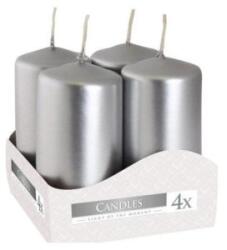 BISPOL Lumanari Stalp Bispol, 40 x 80 mm, Argintiu, 4 Buc (LCA-SW40/80-271-A4)