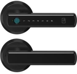 Ideal Feroluc Set Maner Smart si Broasca, Model Cittalock, Finisaj Negru Mat (IFR-11745)
