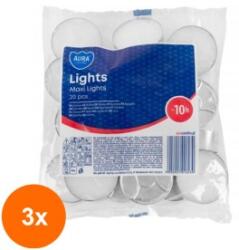 BISPOL Set 3 x 20 Lumanari Pastila Bispol Max, 10 Ore (GIL-3xLCA-P40-20)