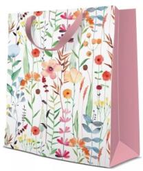 Elcadis Pungi Cadou Medii, Watercolor Flowers, 20 x 25 x 10 cm, Perfecto (ELC-PC-SM-WF)