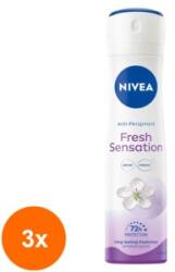 Nivea Set 3 x Spray Nivea Fresh Sensation, 150 ml